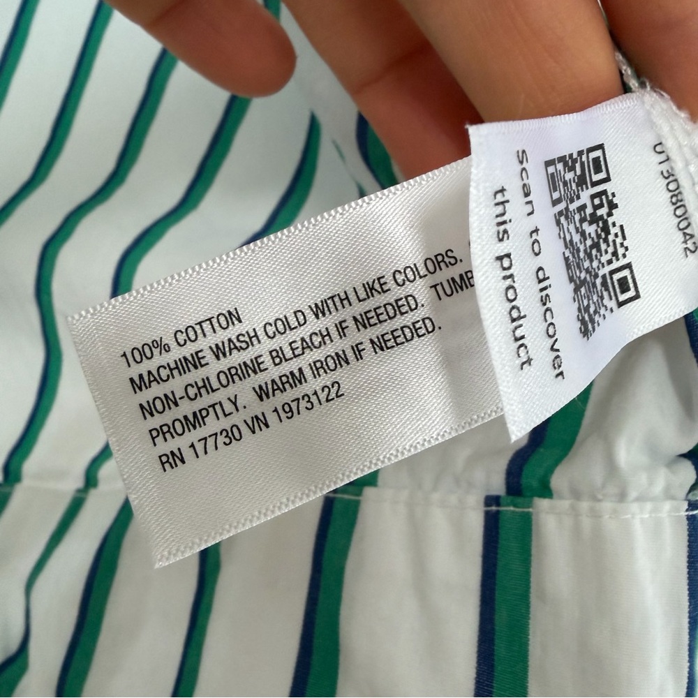 Universal Thread Cotton Striped Buttoned Shirt Mi… - image 6